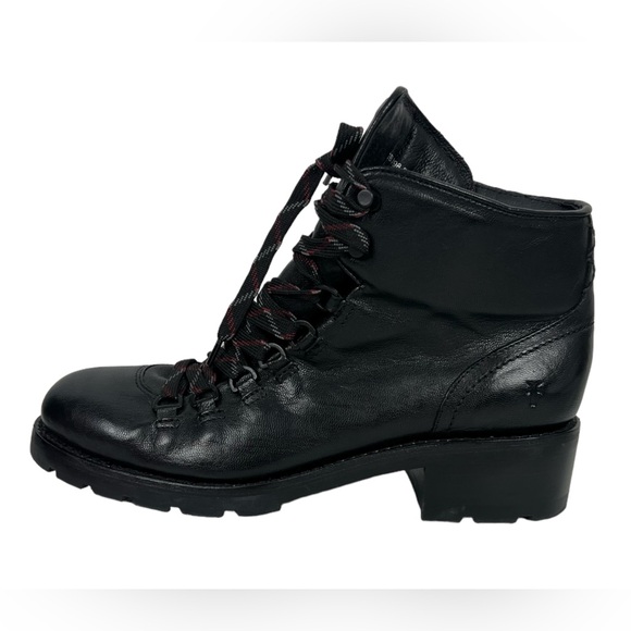 Frye Womens Alta Black Leather Hiker Lug Sole Boots US 10 B MSRP $398 Outdoor - Picture 4 of 10